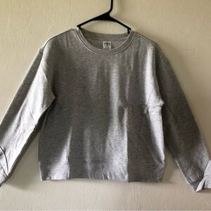 ATHLETIC WORKS Girls Sweatshirt Size XL 16-18 Light Fleece Lining Relaxed NWOT